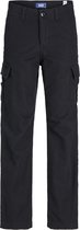 JACK&JONES JUNIOR JPSTKANE JJBARKLEY CARGO PANT NOOS JNR Jongens Broek - Black