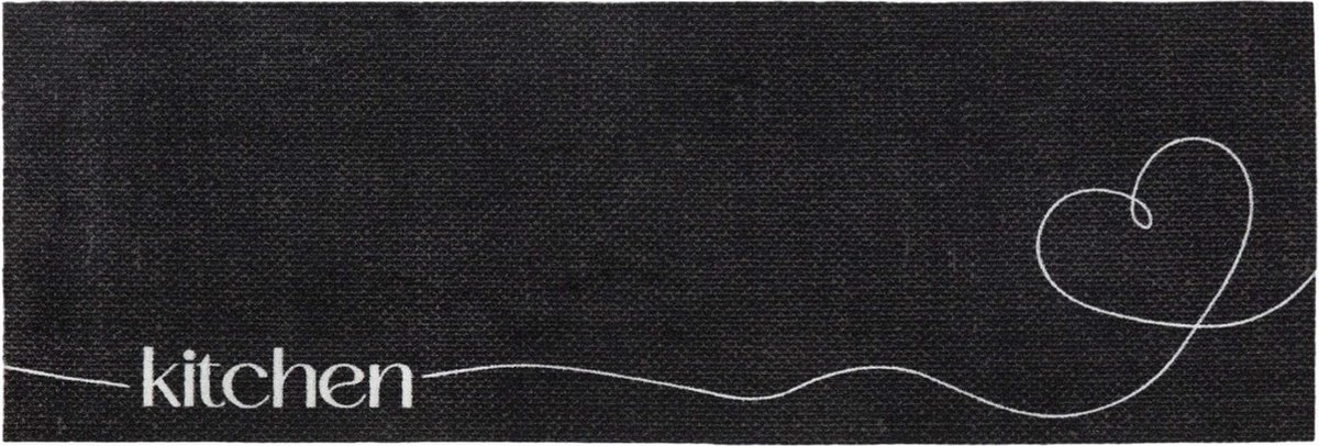 MD Entree - Keukenloper - Vloerkleed - Machinewasbaar - Cook & Wash - Love Kitchen - 50 x 150 cm