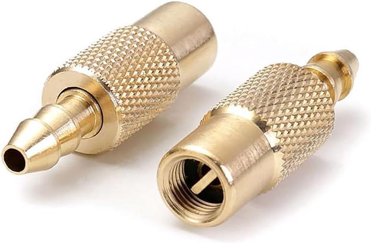 Messing Bandenventiel 6mm - Bandenpomp Klep Connectoren - Wiel Luchtklem Adapter - Auto Truck - HMTech .