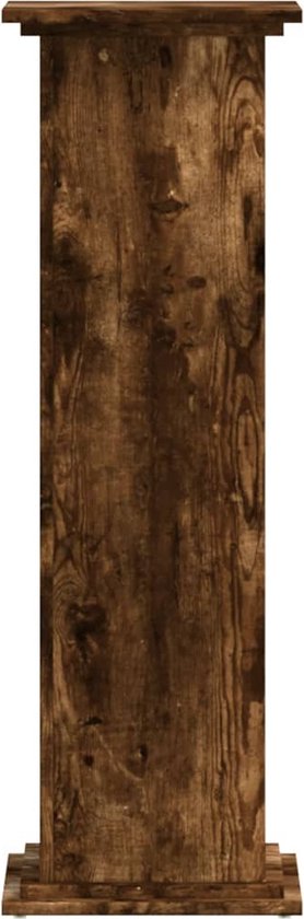 Plantenstandaard Zwart Eiken 33 x 33 x 100 cm Bewerkt hout kopen