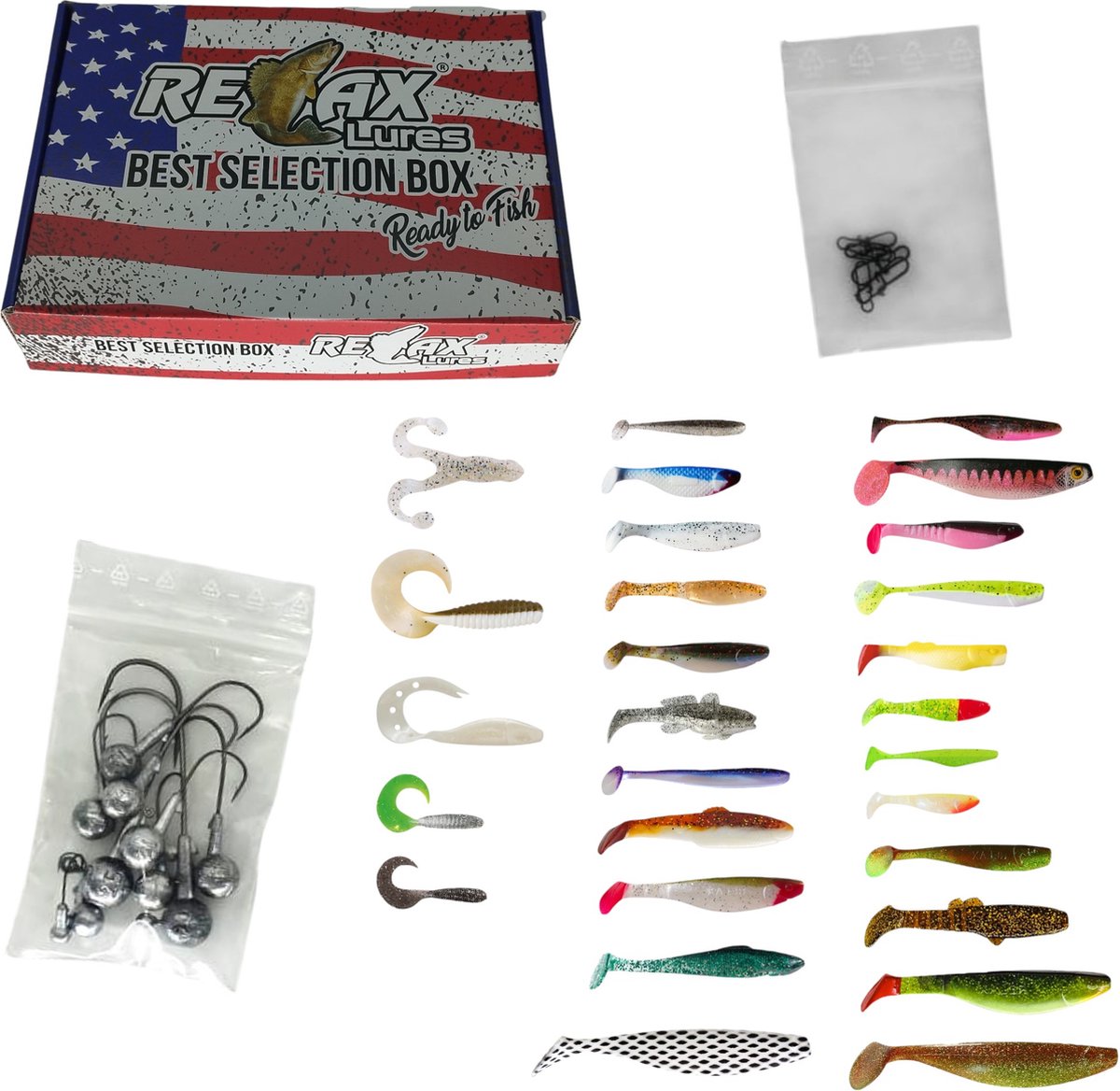 Relax/ShadXperts Kunstaas Best Of Box (45pcs) | Shad