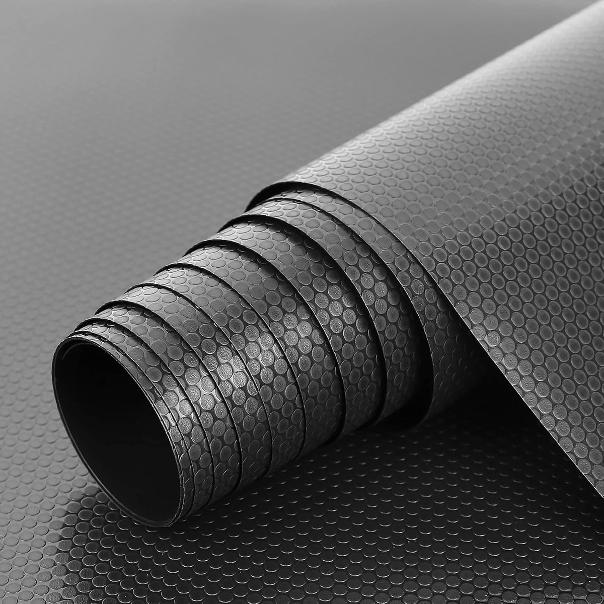 JGS ® Keukenladematten, niet-klevende EVA-materiaal koelkastbekleding met waterdichte, koelkasttafel, placemats voor kast, ladebekleding (zwart, 30 cm x 300 cm)