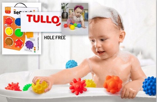 Tullo Sensorische ballen zonder gat- Set van 8- 0m+ 0+ maanden 0+ maanden van Tullo — afbeelding 2