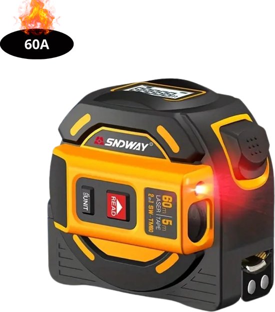 Digitale laser rolmaat - 45 meter - Family