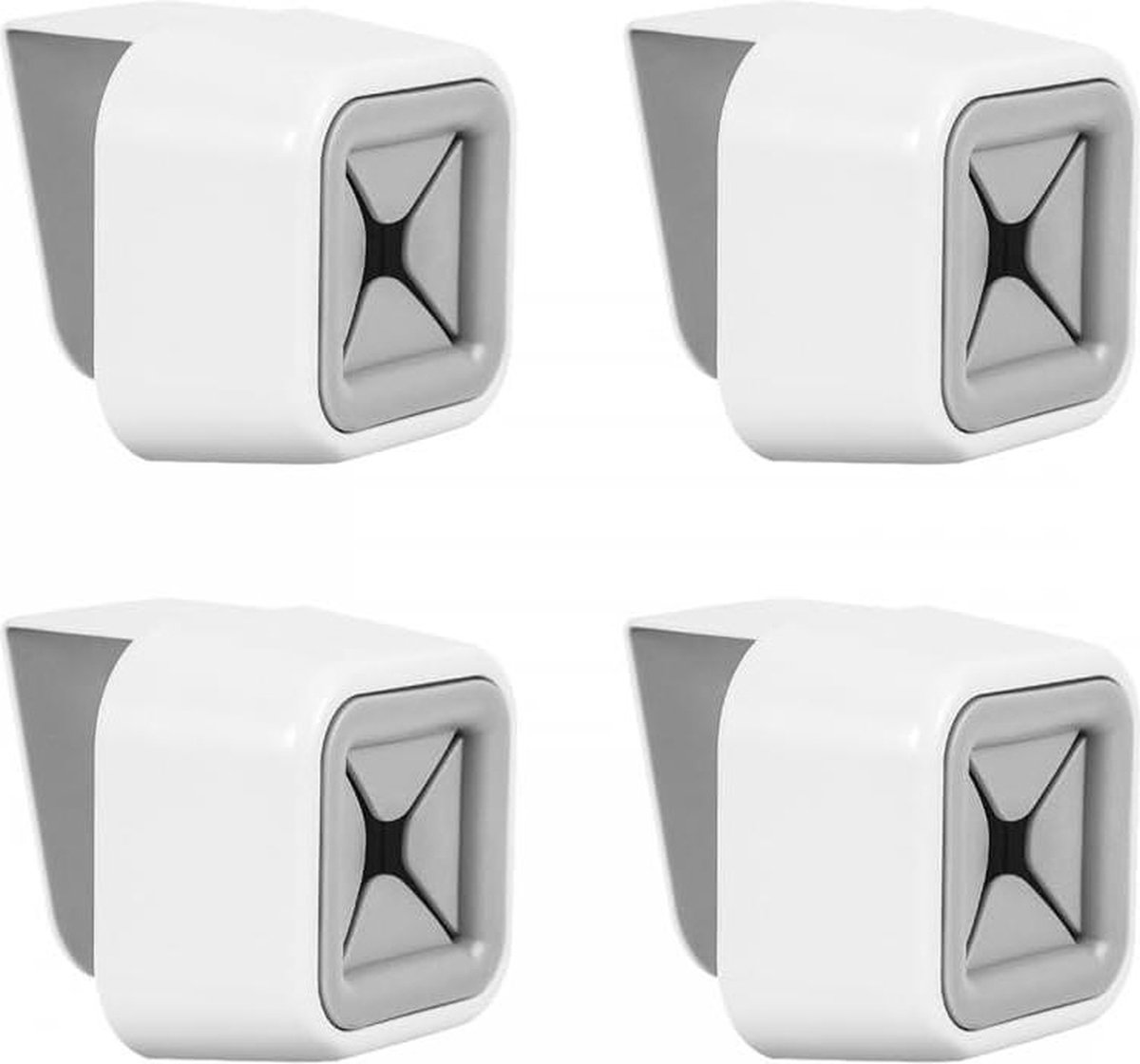 Allecta - Set van 4 Zelfklevende Handdoek Haken voor Keuken en Badkamer- Opknoping Schotel Rag Rack Haken - Thuisorganisatie Accessoires.