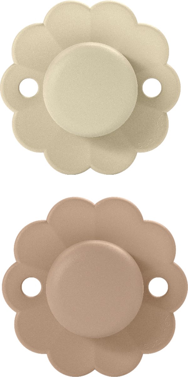 Goedkoopste Suavinex Wonder Reversible Duo Grey/Cork 0-6m 2 stuks Silicone Fopspenen SXSWP1084390