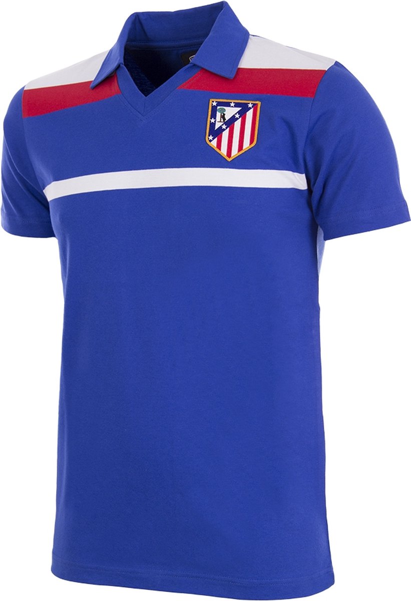 COPA - Atletico Madrid 1986 Third Retro Voetbalshirt - Heren - Blauw - L