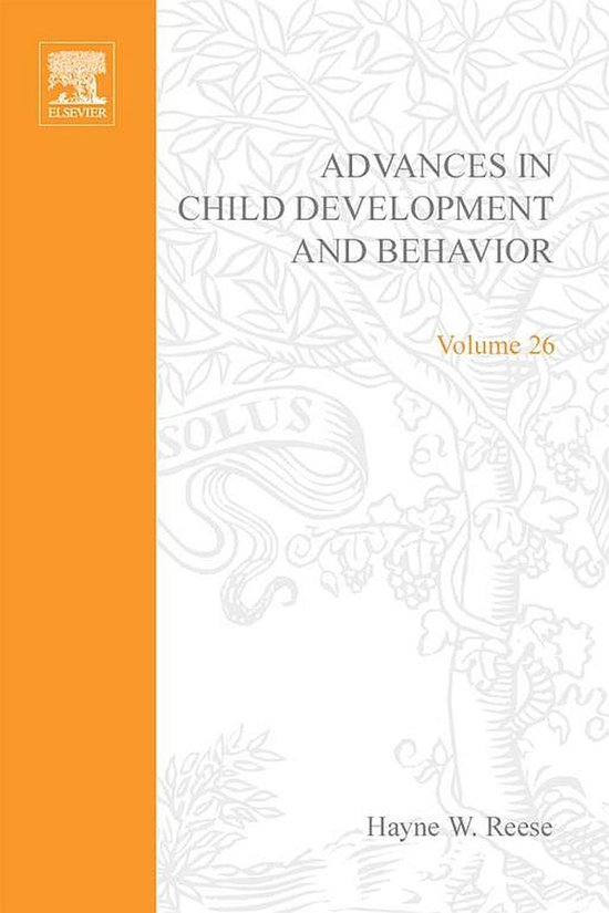 Advances in Child Development and Behavior - cover