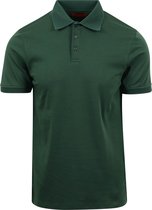 Suitable Liquid Polo Donkergroen - Maat M - Heren - Polo shirt Heren met Korte mouw