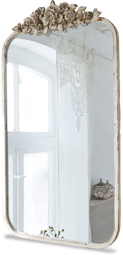 LOBERON Miroir Veilleures crème antique