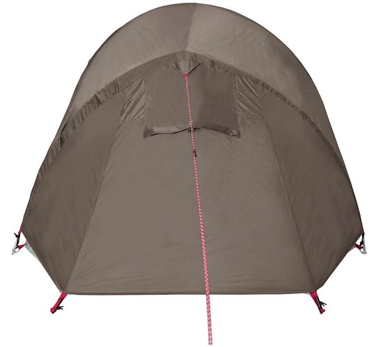 vidaXL - Tunneltent - 3-persoons - waterdicht - bruin van Vidaxl — afbeelding 3