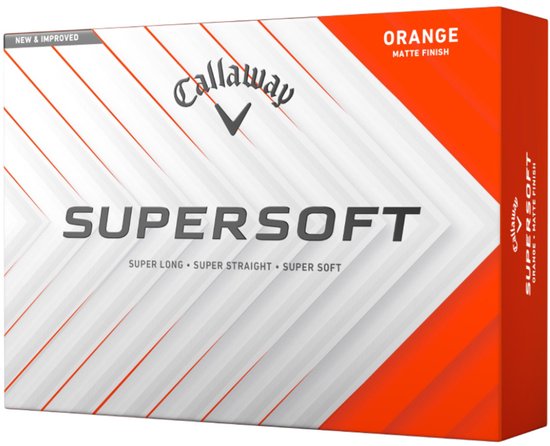 Callaway SuperSoft 2025 Golfballen - Oranje - 12 Stuks