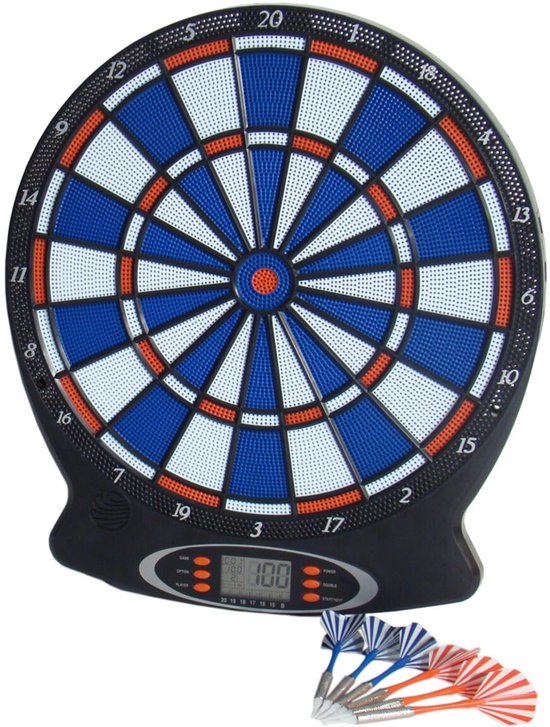 Bex Gamesson Devil II Elektronisch Dartbord - Softtip Dartspel Met 18 Spellen En 159 Variaties - LCD Display - Voor 1 Tot 8 Spelers - Inclusief Darts — afbeelding 2