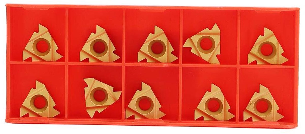 Carbide plates turntable for machining stainless steel male thread - High hardness