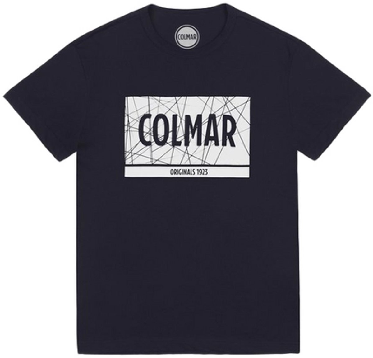 T-Shirt Colmar Men 7584 Navy Blue White-S