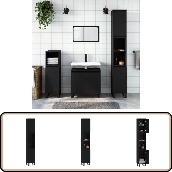 Meuble de salle de bain avec porte-rouleau blanc 20,5x22x72 cm vidaXL