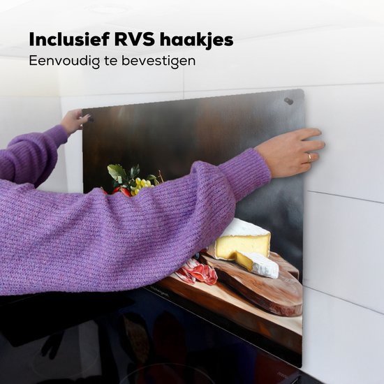 KitchenYeah® Protection plaque induction 57.6x51.6 cm - Buvette - Nature morte - Vintage - Protege plaque de cuisson - Couvre plaque induction - Protecteur d'induction - Cuisine