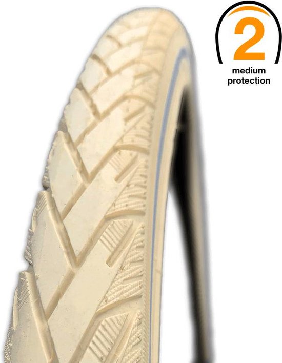 Rexway Anti-lek buitenband - reflectie - 28x1 5/8x1 3/8 - crème - ETRTO 37-622 van Merkloos — afbeelding 4