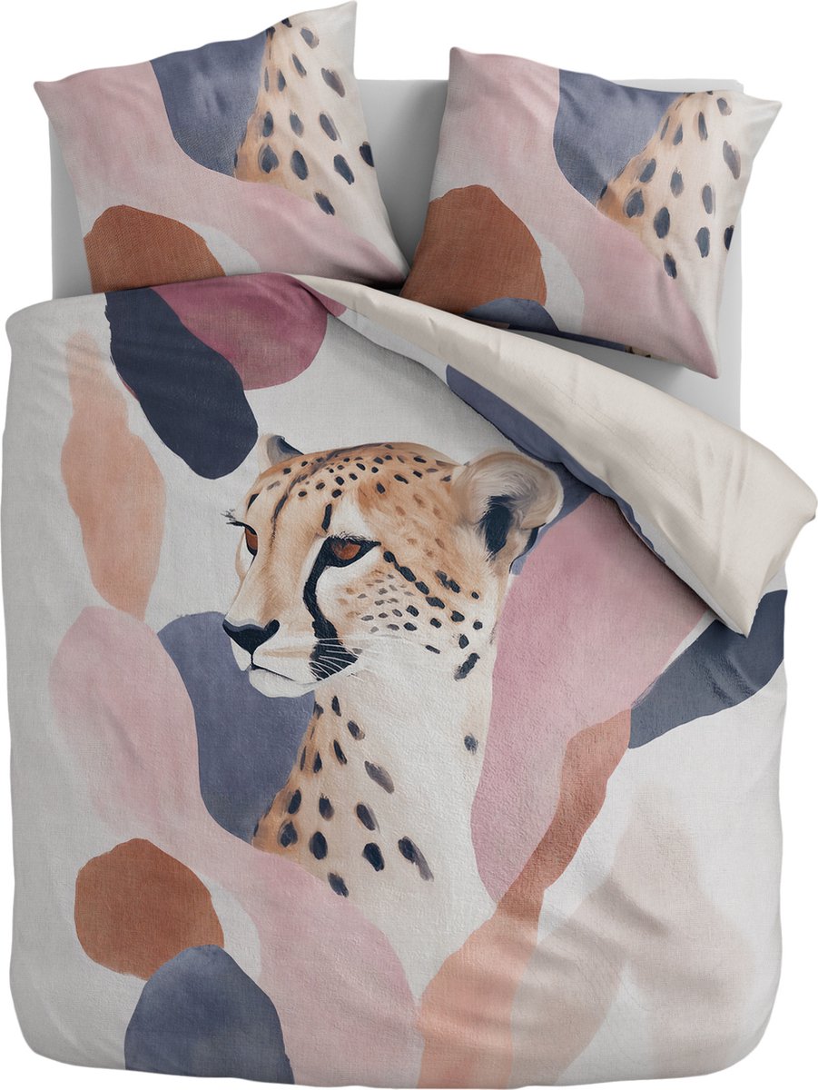 Zydante Dekbedovertrek Set 140x200/220cm – Dekbedhoes met Print – met 1 Kussensloop - Vivid Chase
