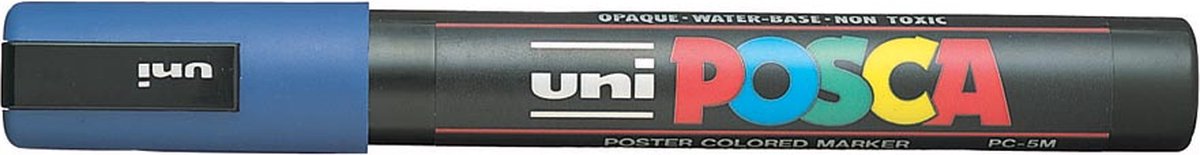 Markeerstiften POSCA PC-5M Blauw (6 Stuks)