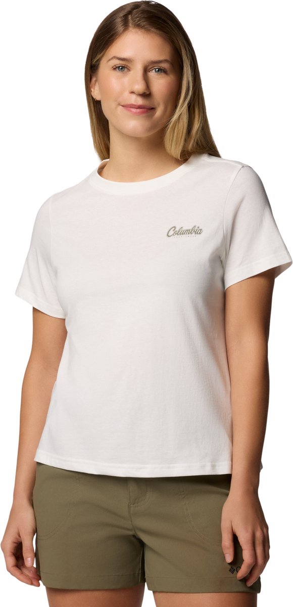 Columbia Rolling Bend Graphic SS Tee Vrouwen T-shirt Beige