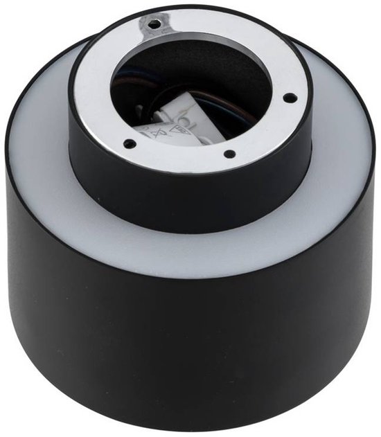 Lindby - Plafonnier LED - 1 lumière - Aluminium - H: 8,8 cm - noir - Source lumineuse incluse