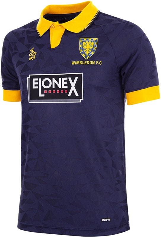 COPA - Wimbledon FC 1994 - 95 Maillot de Football Rétro - Hommes - Bleu - XXL