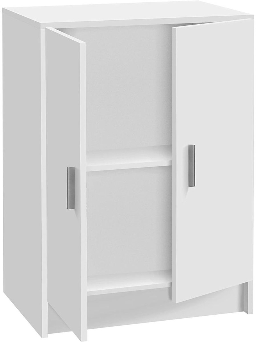 ApexArte® Opbergkasten met Deuren - Dressoir Kasten Binnen - Boekenkast - Wit