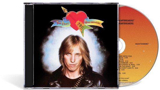 CD-hoes van Tom Petty and The Heartbreakers met Tom Petty, een hart, en een gitaar. De CD zelf heeft een oranje en gele gloed.