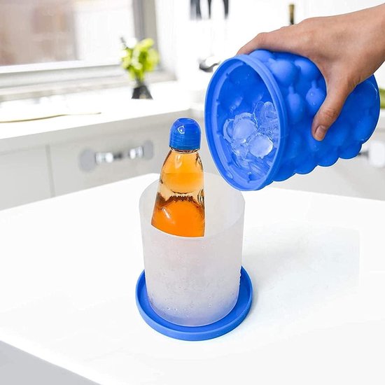 Bol Visage Glace Pliable Silicone – Bac à Glaçons Intégré, Lavabo Portable Anti-Gonflement & Soin Peau Froide