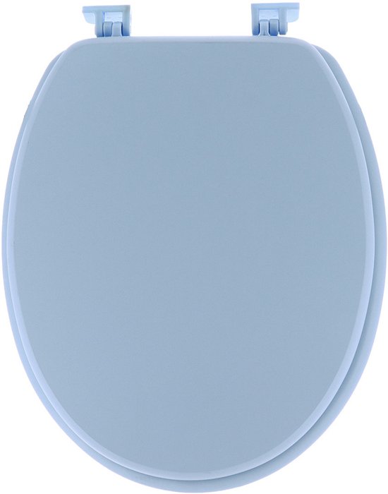 Abattant WC Tendance Breeze bleu clair bois MDF universel