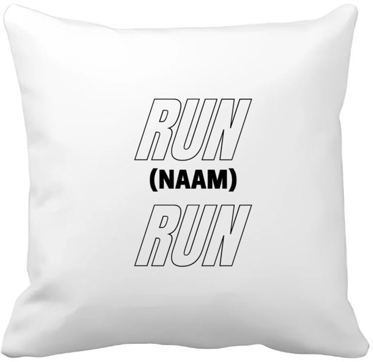 Akyol run met eigen naam Kussen hoes - Hardlopen - hardloper - sport - 40 bij 40 cm Multicolor