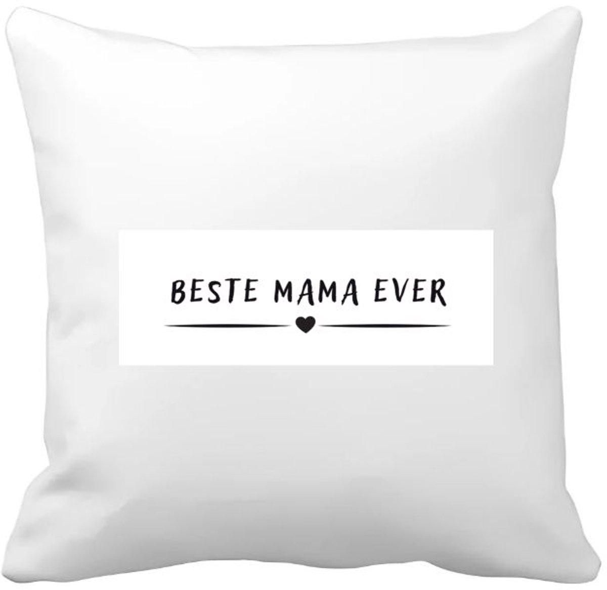 Akyol beste mama ever Kussen hoes - Moeder - mother - leuk cadeau voor je moeder - 40 bij 40 cm Multicolor