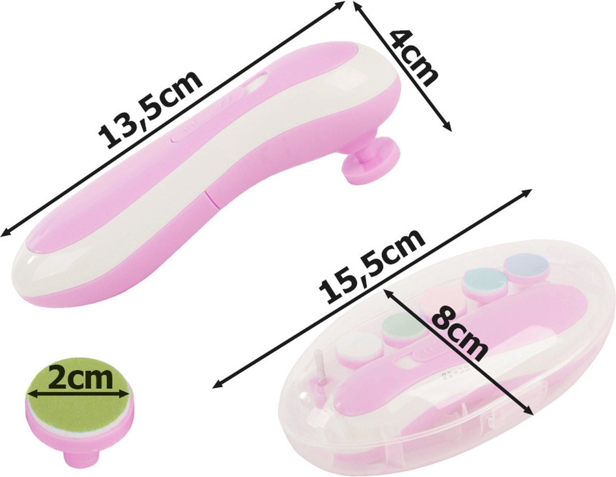 Baby Nagelvijl - Elektrische Nagelvijl baby - Baby Nagelverzorging - Baby Nagelknipper — cadeau in Verzorging - foto 4