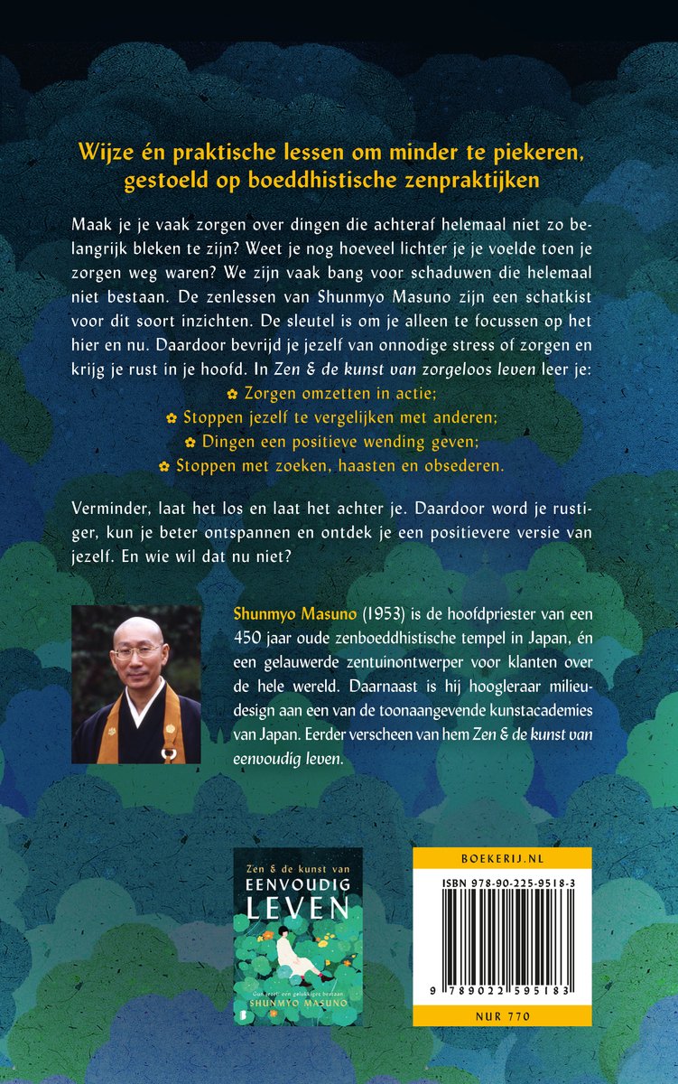 Zen & de kunst van zorgeloos leven - back cover