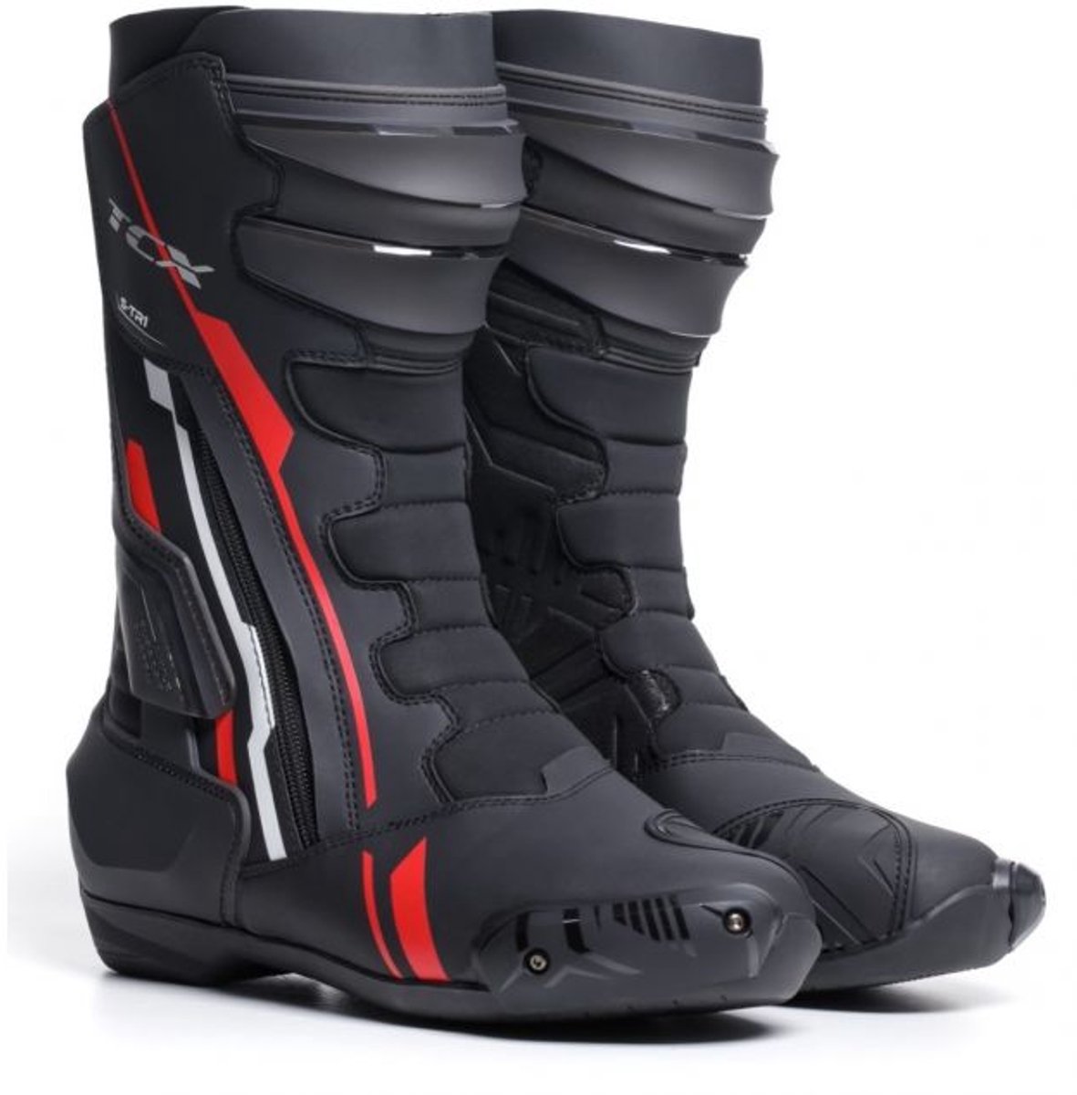 TCX S-TR1 Zwart Rood Wit Motorschoenen - Laars