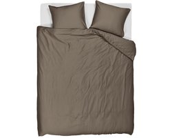 Beddinghouse Change dekbedovertrek - Effen - Lits-jumeaux - 240x200/220 - Taupe
