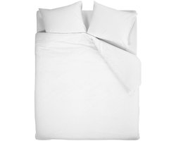 Beddinghouse Snow dekbedovertrek - Effen - Tweepersoons - 200x200/220 cm - Wit