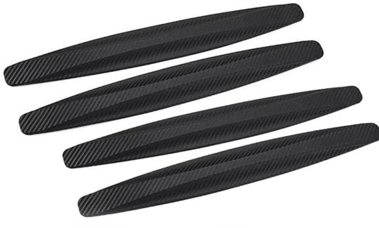 4 stuks Beschermstrips voor Auto - Stootstrips - Universeel - Voor auto, hoeken, bumper, bumperbescherming - Zwart - 40x5,2x1cm