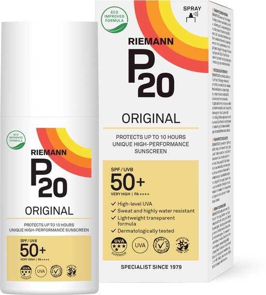 P20 Original SPF 50+ - Zonnebrand Spray - factor 50+ - 175 ml