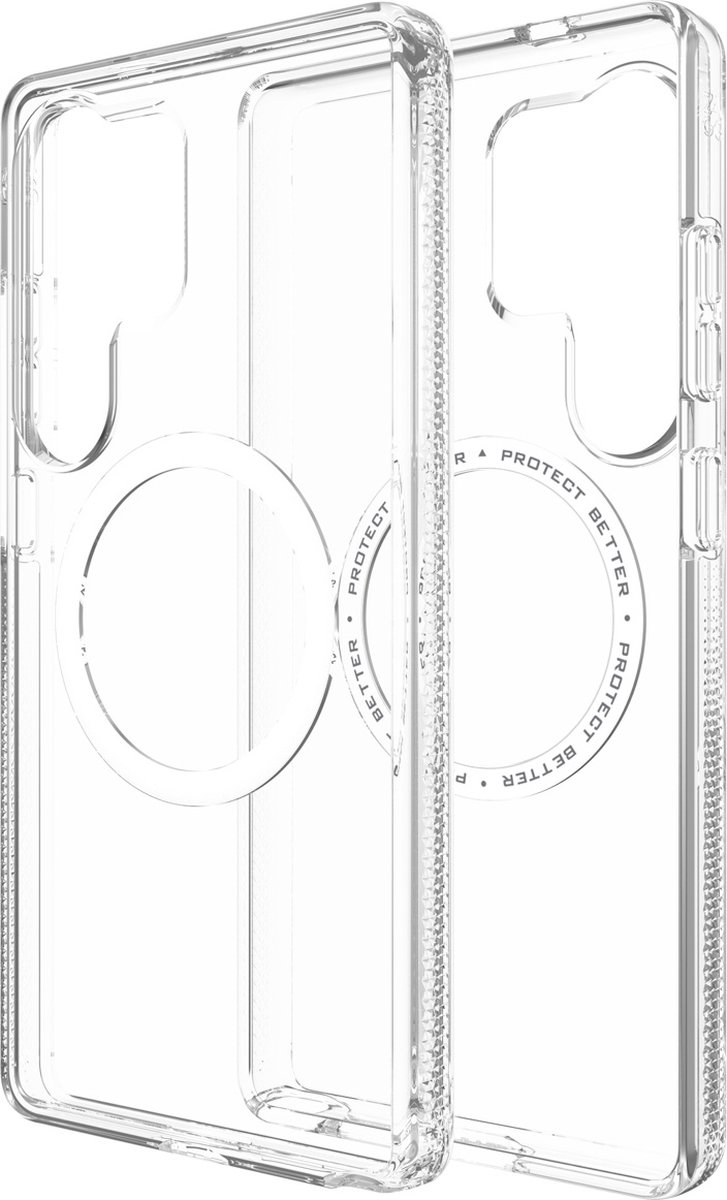 ZAGG Crystal Palace Snap Hoesje Geschikt voor Samsung Galaxy S25 Ultra- 4M DropProof Back Cover - Compatibel met MagSafe en QI2 - Transparant
