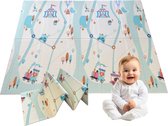 Pluizige Pootjes - Speelmat - Dubbelzijdig - Speelkleed - Speelmat Baby - Speelkleed Baby - Speelmat Foam - 150 x 200 cm - Opvouwbaar