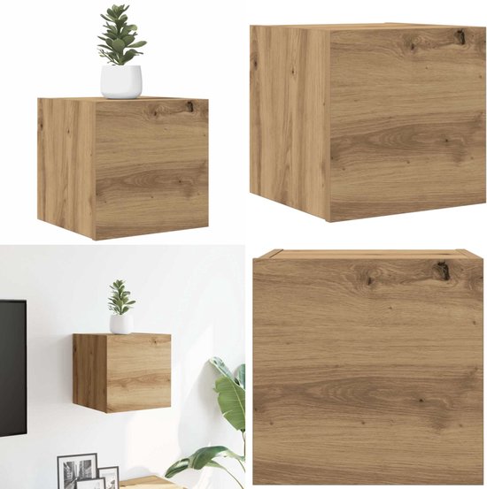 VidaXL Tv-meubel 30,5x30x60 cm spaanplaat sonoma eikenkleurig