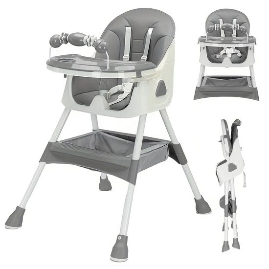 Rumi Opvouwbare kinderstoel - LifeStages - Kinderzeteltjes Peuters - 3-in-1 Kinderwagenset - Opvouwbare Eetstoel & Kinderwagen voor Baby's en Peuters - Geschikt van 6 Maanden tot 4-5 Jaar - Verstelbare, Draagbare en Compacte Babystoel van Merkloos — afbeelding 4