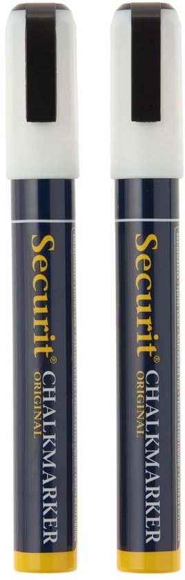 Securit Waterproof krijtstift (Glas Krijtbord) in blauw met 7-15mm penpunt - CU779