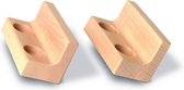 Nic Bankjes 8 Cm Blank Hout 2 Stuks