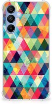 Coque pour Smartphone avec Photo Convient pour Samsung Galaxy A16 Coque de téléphone avec Bord Transparent à Carreaux
