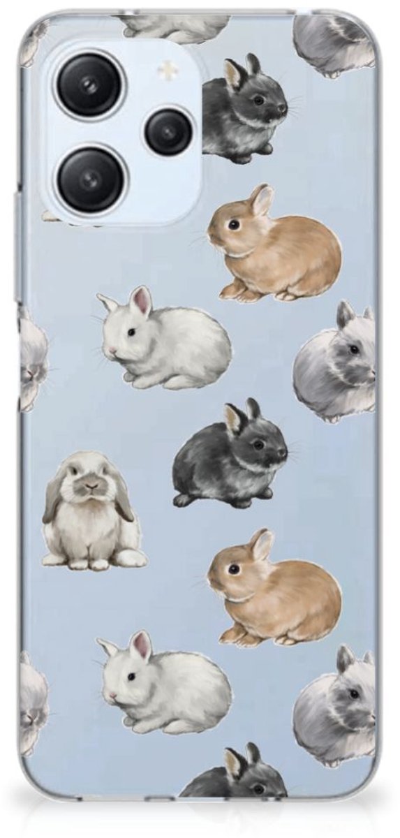 TPU Hoesje voor Xiaomi Redmi 12 4G Konijntjes