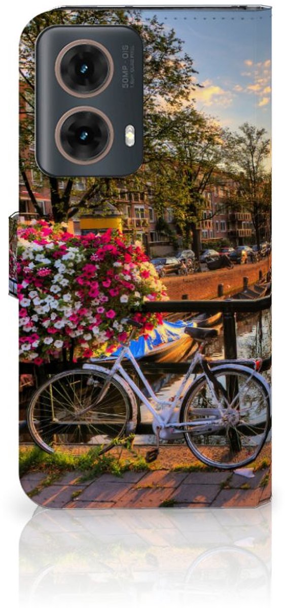 Motorola Moto G85 Flip Cover Amsterdamse Grachten