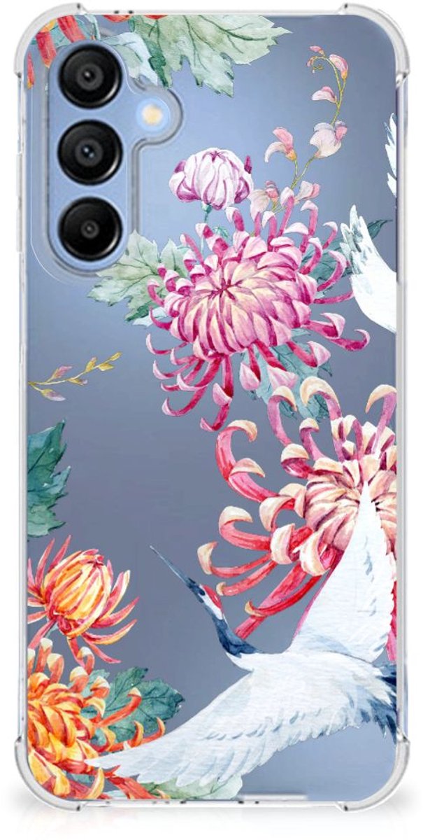 Samsung Galaxy A16 Case Anti-shock Bird Flowers